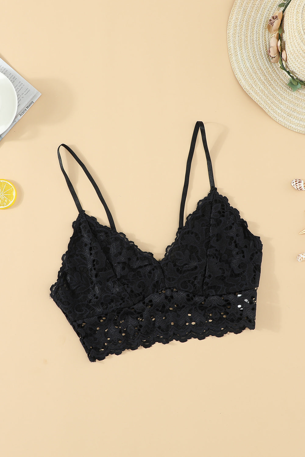 Chunky Lace Bralette / Crop Top