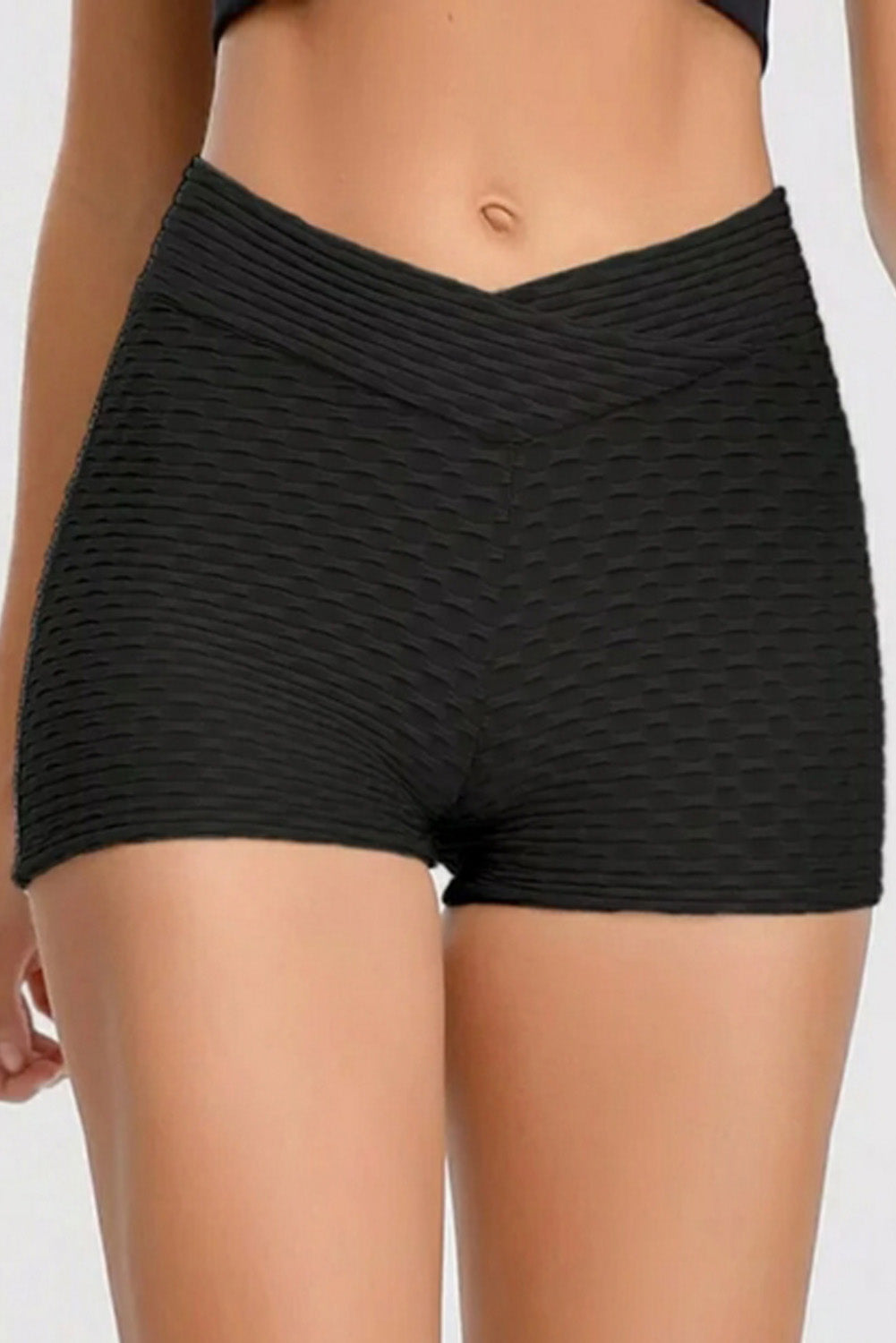 Black High Waist Butt Lift Shorts