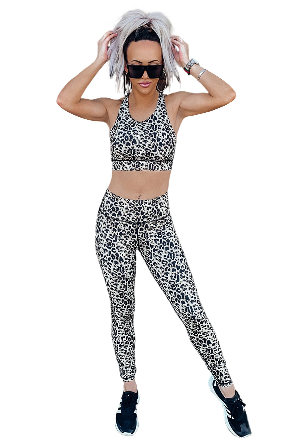 Leopard Bra (Top) and Leggings Set